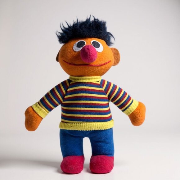 Vintage Sesame Street Ernie Plush Doll Collectible Soft Toy - Picture 1 of 4